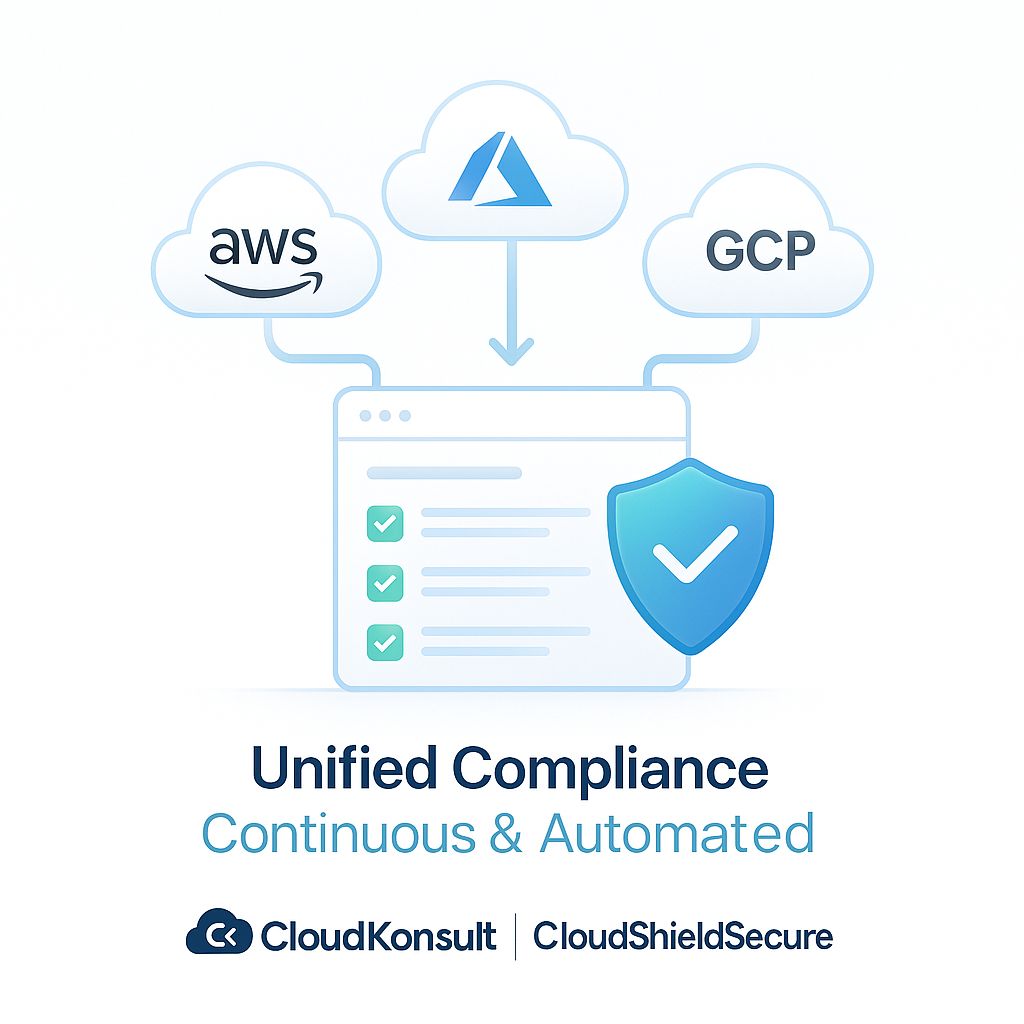Unified compliance across AWS, Azure and GCP with a single policy view